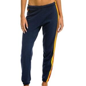 Aviation nation striped sweatpants